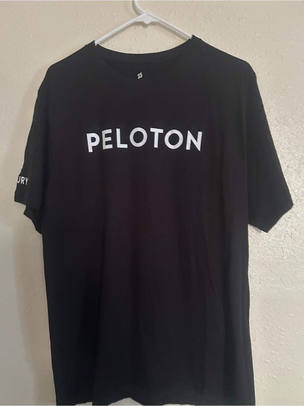 Peloton Black T‑Shirt with White Logo